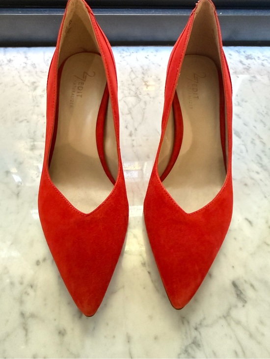 Naturalizer Shoes - 27 EDIT Naturalizer Faelyn Retro Poppy Suede Pumps 7.5M